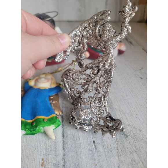 Angelic cherub drum ornament Xmas variety religious set - Picture 6 of 10